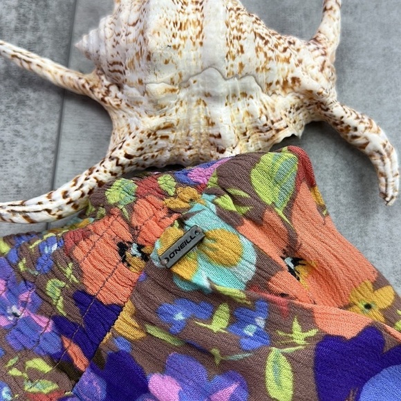 🔆O’Neill🔆 JOHNNY SAMI FLORAL BEACH PANTS WIDE LEG Elastic waist vacation - Picture 11 of 14